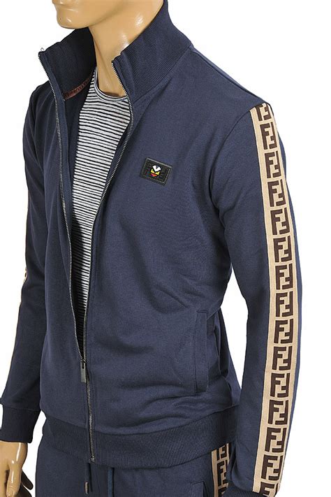 fendi jacket mens varsity|fendi mens tracksuit.